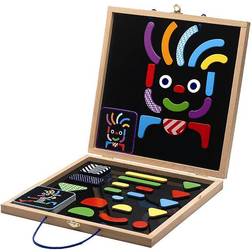 Djeco Geo Bonhomme Magnets with Suitcase