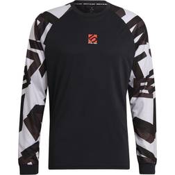 Adidas Maglia Five Ten TrailX Long Sleeve - Black/Light Granite