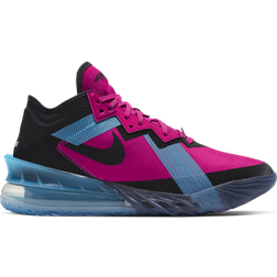 NIKE LeBron 18 Low Neon Nights - Fireberry/Light Blue Fury/Pure Platinum/Black