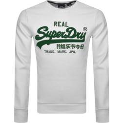 Superdry Vintage Logo Crew Neck Chenille Sweatshirt - Optics