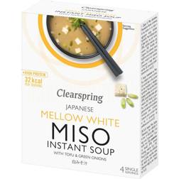 Clearspring Instant Miso Soup Mellow White with Tofu 4x40g 10g 4pak