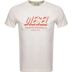 Diesel Camiseta T-Diegos-A5 Hombre - Estilo Moderno - Gris