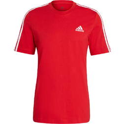 adidas Essentials 3-Stripe T-shirt - Scarlet