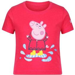 Regatta Peppa Pig Printed Short Sleeve T-Shirt - Bright Blush (RKT126-0CX)