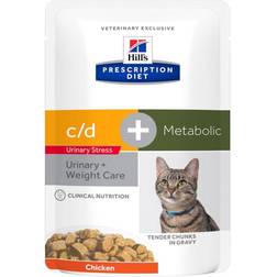 Hill's Prescription Diet c/d Urinary Stress + Metabolic Cat Food with Chicken