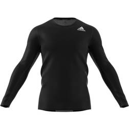 Adidas Maglia Techfit Compression Long Sleeve Top - Black Male