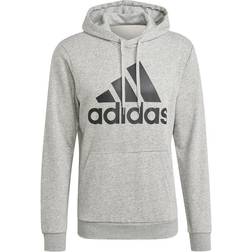 Adidas Essentials Big Logo Hoodie - Medium Grey Heather/Black