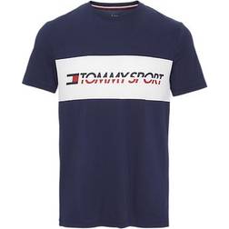 Tommy Hilfiger Logo Driver Short Sleeve T-shirt - Sport Navy