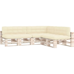 vidaXL 314590 7-pack Cojín de silla Beige (120x80cm)