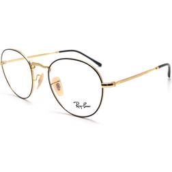 Ray-Ban ROUND METAL II Goud Montuur Helder Glazen gepolariseerd 49-20