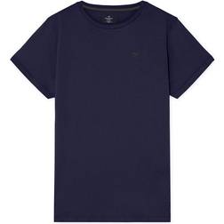 Hackett London Contrast Trim Logo T-shirt - Navy/Grey