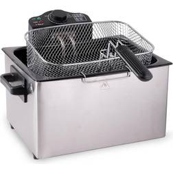 Alpina Friteuse électrique 5L Double Cuve Amovible 2000 Watt