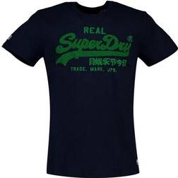 Superdry Standard Weight Vintage Logo Chenille T-shirt - Dark Navy Blue