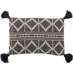 Bloomingville 82049761 Coussin de Décoration Complet Noir (60x40cm)