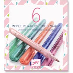 Djeco Glitter Markers Sweet 6pcs