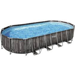 Bestway Power Steel Oval Pool Set 7.32x3.66x1.22m