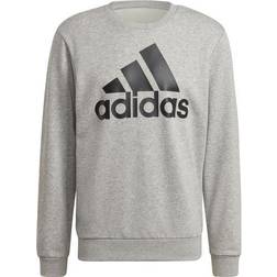 adidas Essentials Big Logo Sweatshirt - Medium Grey Heather/Black