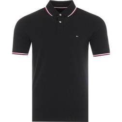 Tommy Hilfiger Organic Cotton Slim Fit Polo Shirt - Black