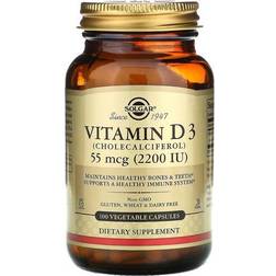 Solgar Vitamin D3 (Cholecalciferol) 55Mcg 2200 IU 100 pcs