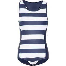 Trespass Kid's Wakely Swimsuit - Navy Stripe