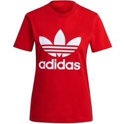 adidas Women's Adicolor Classics Trefoil T-shirt - Scarlet