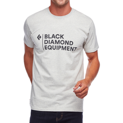 Black Diamond Stacked Logo T-shirt - Birch Heather