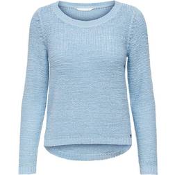 Only Geena Xo L/S Pullover Knt Blue Female