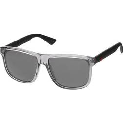 Gucci Polarized GG0010S 004 - Transparent Grey