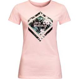 Jack Wolfskin Tropical Square T-shirt W - Blush Pink