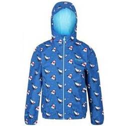 Regatta Kid's Ellison Printed Waterproof Jackets - Nautical Blue