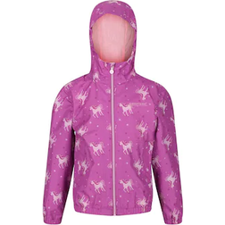 Regatta Kid's Ellison Printed Waterproof Jackets - Radiant Orchid