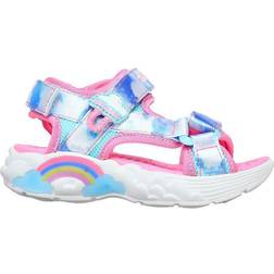 Skechers Girl's Rainbow Racer Sandal - Summer Sky