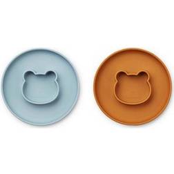 Liewood Gordon Tallrik Mr Bear 2-pack