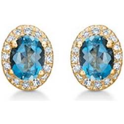 Mads Z Madeleine Earrings - Gold/Diamonds