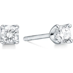 Mads Z Crown Earrings (0.30ct) - White Gold/Diamond