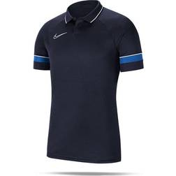 Nike Academy 21 Performance Polo Shirt Kids - Obsidian/White/Royal Blue