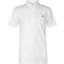 Lacoste Sport Textured Breathable Golf Polo Shirt - White