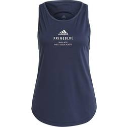 adidas Run For The Oceans Graphic Tank Top Women - Crew Navy