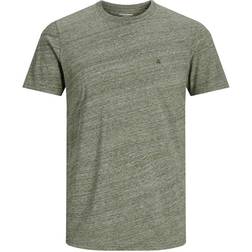 Jack & Jones Slim Fit Melange T-shirt - Green/Dusty Olive