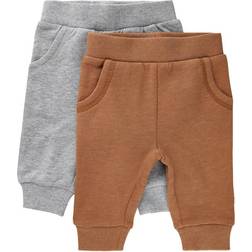 Minymo Sweat Pants 2-Pack - Chipmunk (5760-208)