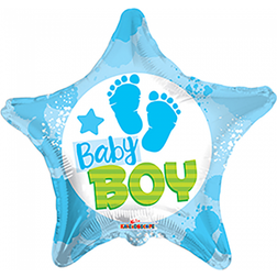 Globosnordic Foil Ballons Baby Boy Footprints