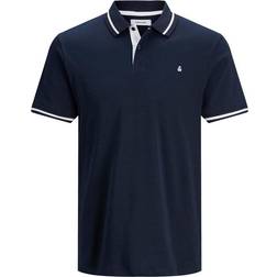 Jack & Jones Jersey Polo Shirt - Blue/Navy Blazer