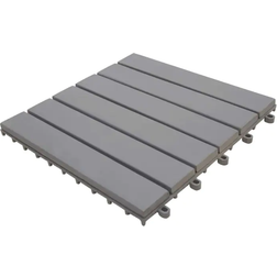 vidaXL Carreaux de terrasse 10 pcs Délavage gris 30x30 cm Acacia solide Gris