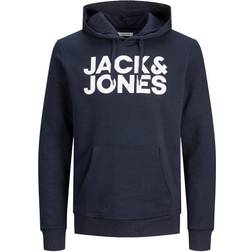 Jack & Jones Sudadera con capucha Navy/Blanco