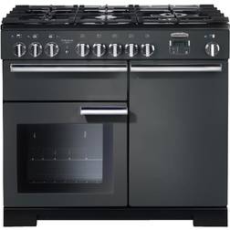 Rangemaster PDL100DFFSL/C Professional Deluxe 100cm Dual Fuel Slate Black, White, Grey