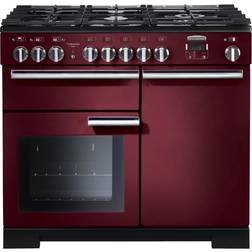 Rangemaster PDL100DFFCY/C Professional Deluxe 100cm Dual Fuel Cranberry Black, Red