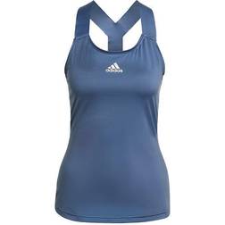 Adidas Y-Tank Aeroready Tops - Blue