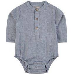 Wheat Victor Romper Shirt - Blue (6980d-360-1043)