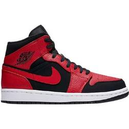 NIKE Air Jordan 1 Mid M - Black/University Red/Black/White