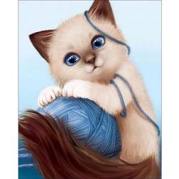 Diamond Painting Package Cat with Wrench 20x30cm